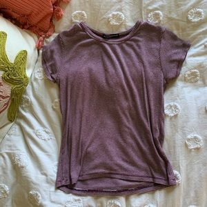 Brandy Melville red and white striped shirt